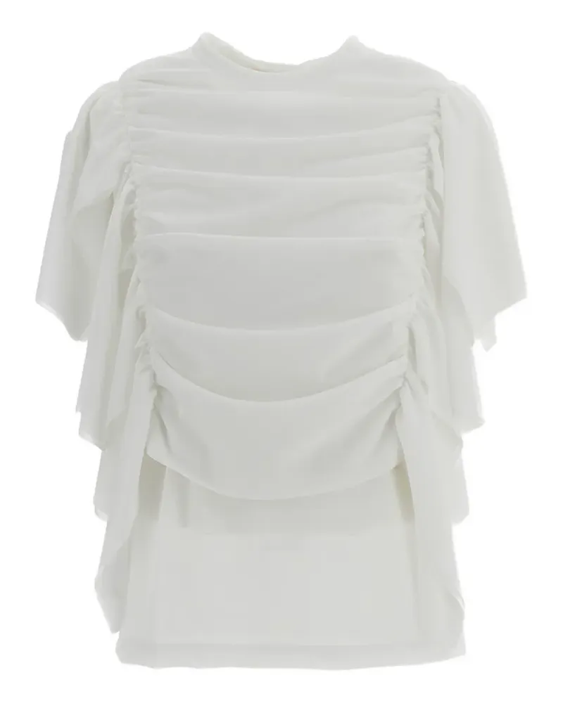 Comme des Garçons Drapiertes T-Shirt - Weiß Weiß