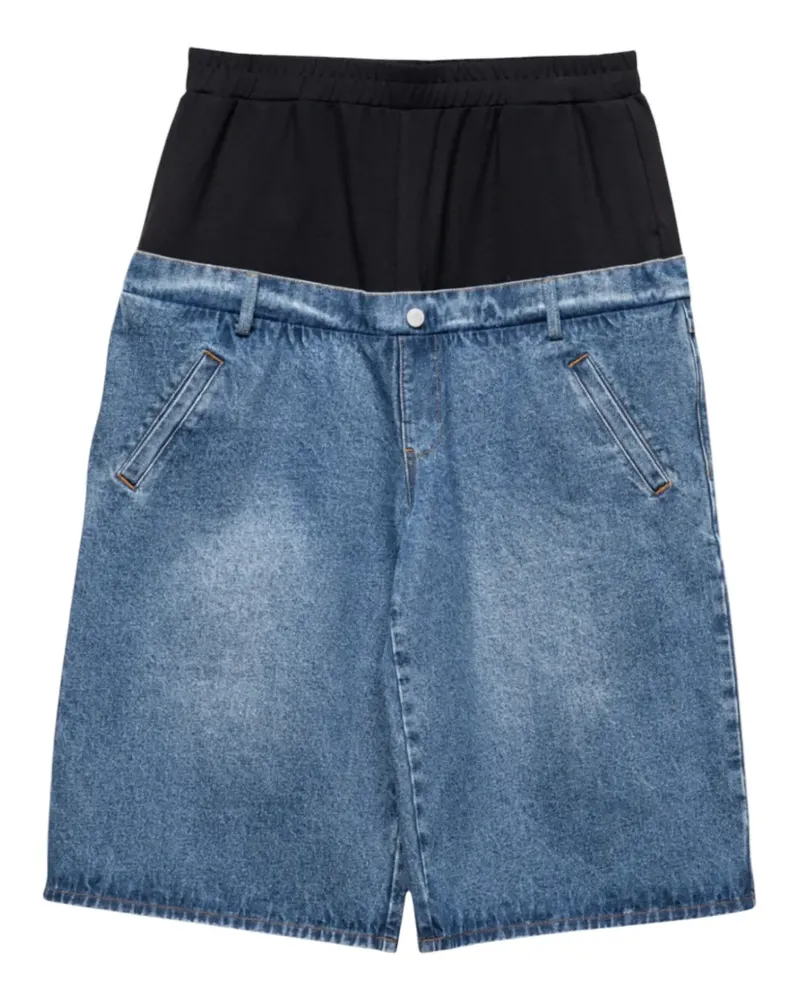 Spencer Badu Shorts mit tiefem Schritt - Blau Blau
