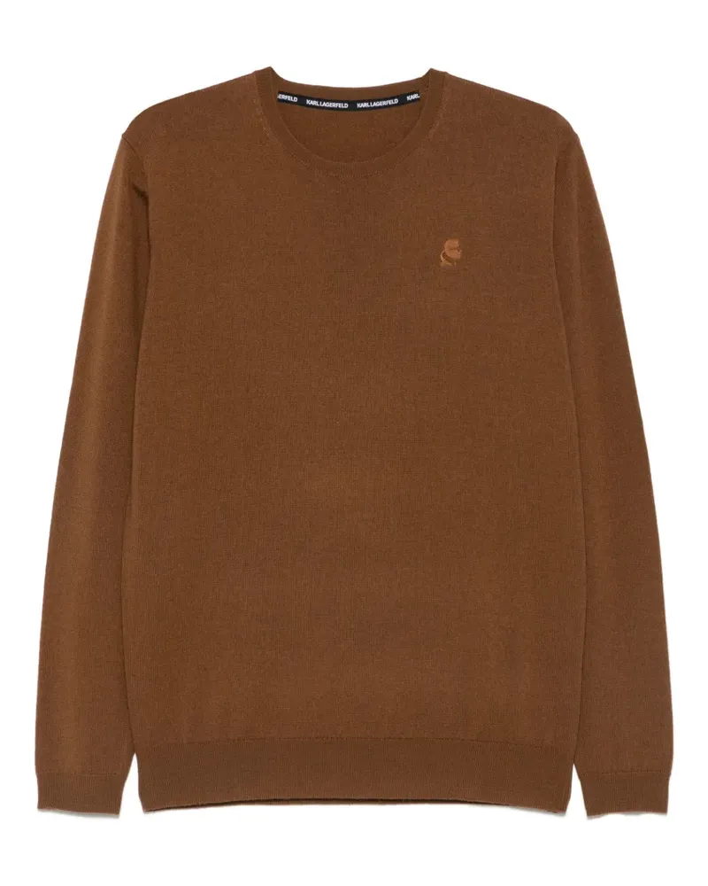 Karl Lagerfeld Pullover aus Merinowolle - Braun Braun