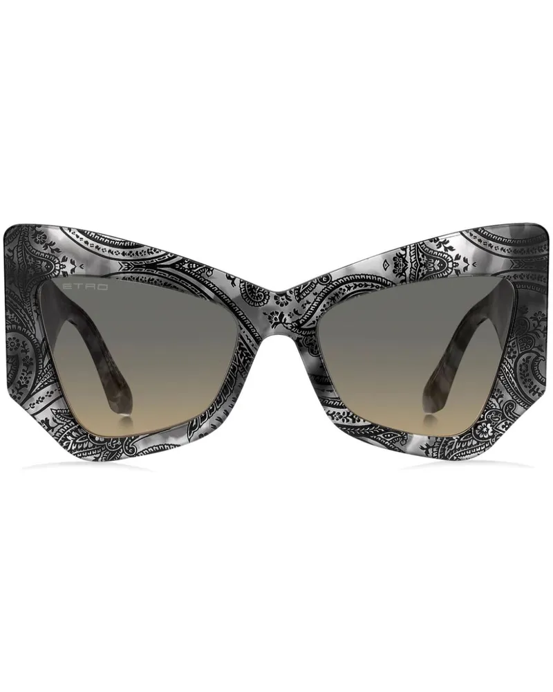 Etro mania Sonnenbrille mit Oversized-Gestell - Schwarz Schwarz