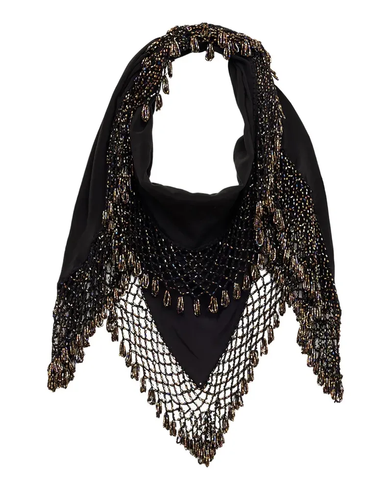 Isabel Marant Ezane Halstuch mit Perlen - Schwarz Schwarz