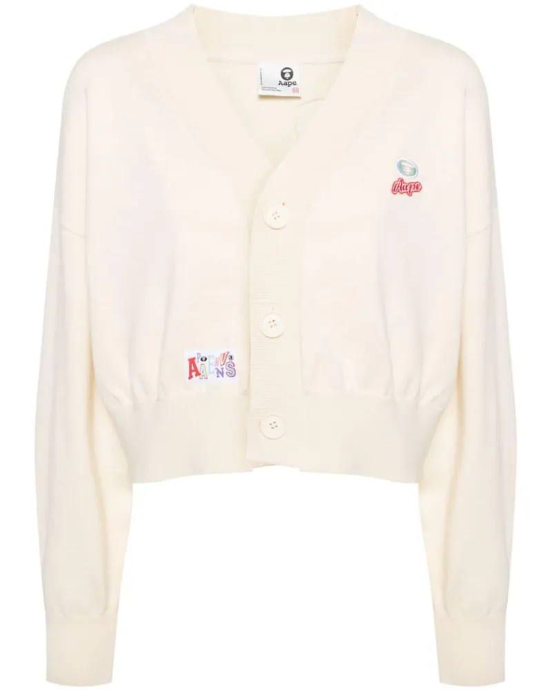 BAPE Cardigan mit V-Ausschnitt - Nude Nude