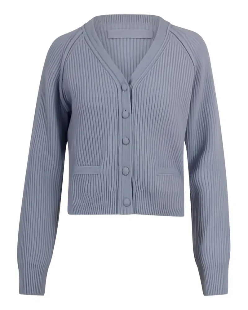 Victoria Beckham Gerippter Strick mit Taschen - Grau Grau