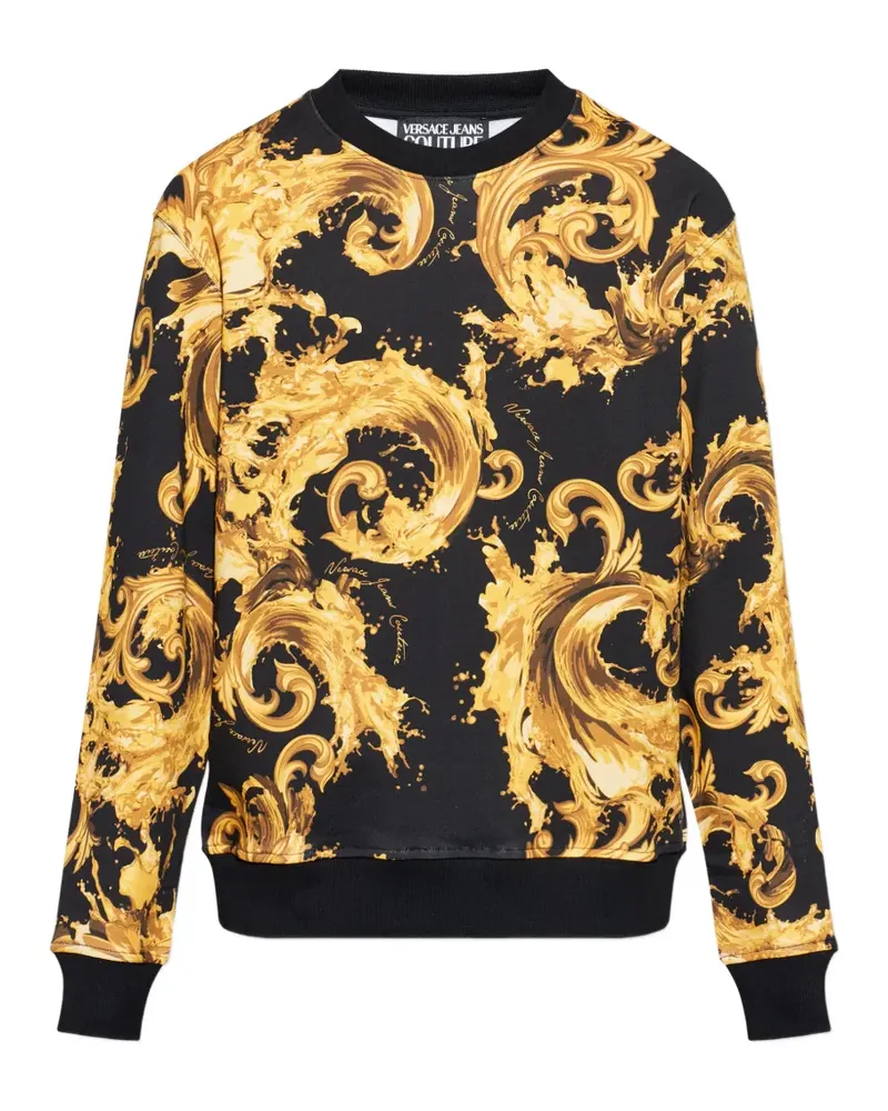 Versace Jeans baroque print sweatshirt - Schwarz Schwarz
