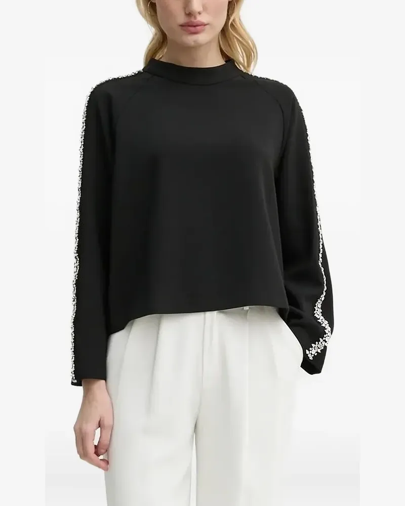 ba&sh Scotty Sweatshirt mit Kristallen - Schwarz Schwarz