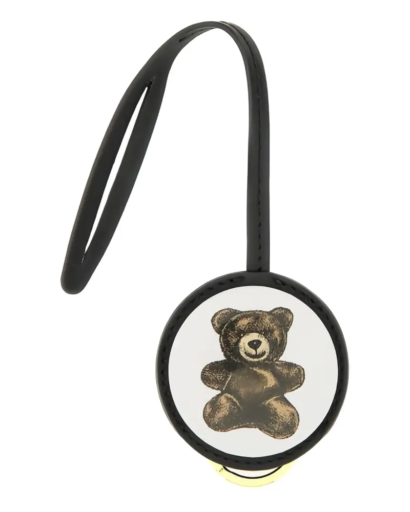 Moschino Schlüsselanhänger mit Teddy-Print - Schwarz Schwarz