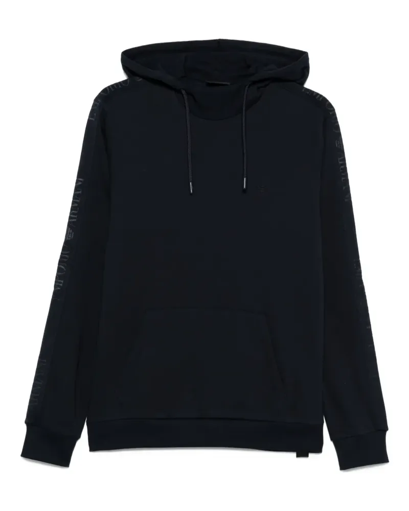 Emporio Armani Hoodie mit Logo-Stickerei - Blau Blau