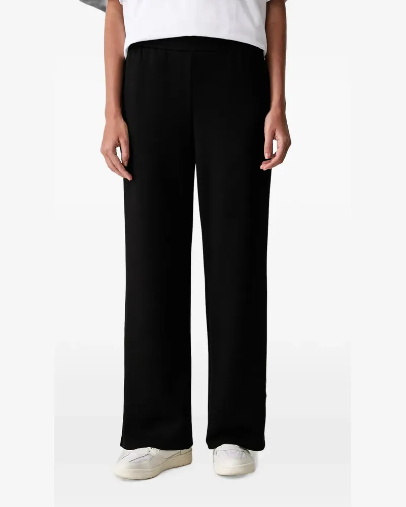 Armani Exchange logo-embroidered track pants - Schwarz Schwarz