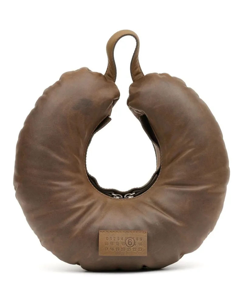 Maison Margiela Travel Pillow Schultertasche - Braun Braun