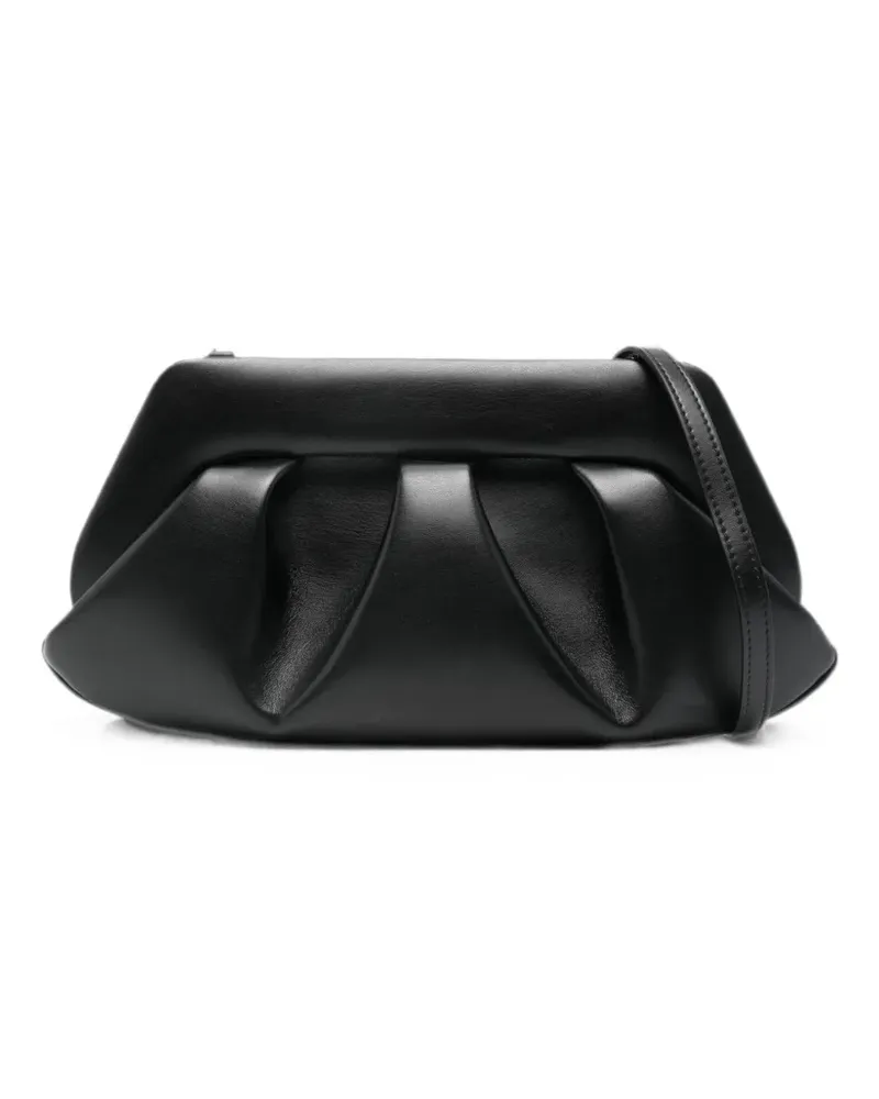 THEMOIRÈ Bios ruched tote bag - Schwarz Schwarz