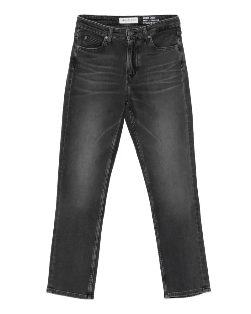 Marc O'Polo Linde Straight-Leg-Jeans - Schwarz Schwarz
