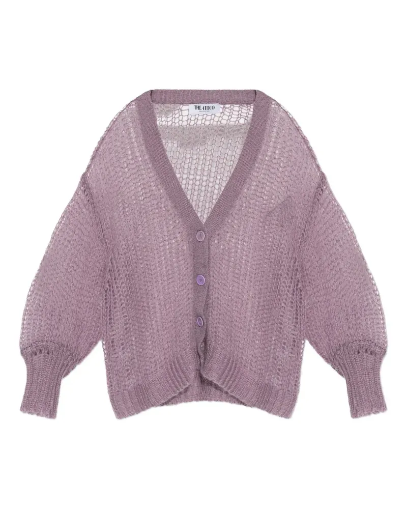 ATTICO Klassischer Cardigan - Violett Violett