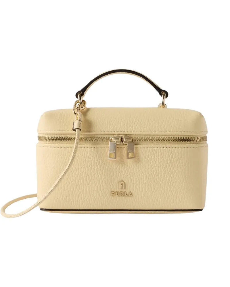 Furla mini Camelia leather tote bag - Nude Nude