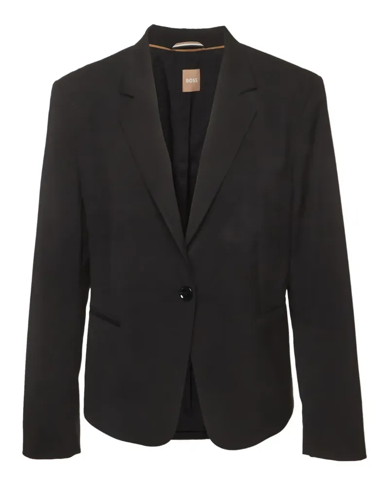 HUGO BOSS tailored notch-lapel blazer - Schwarz Schwarz