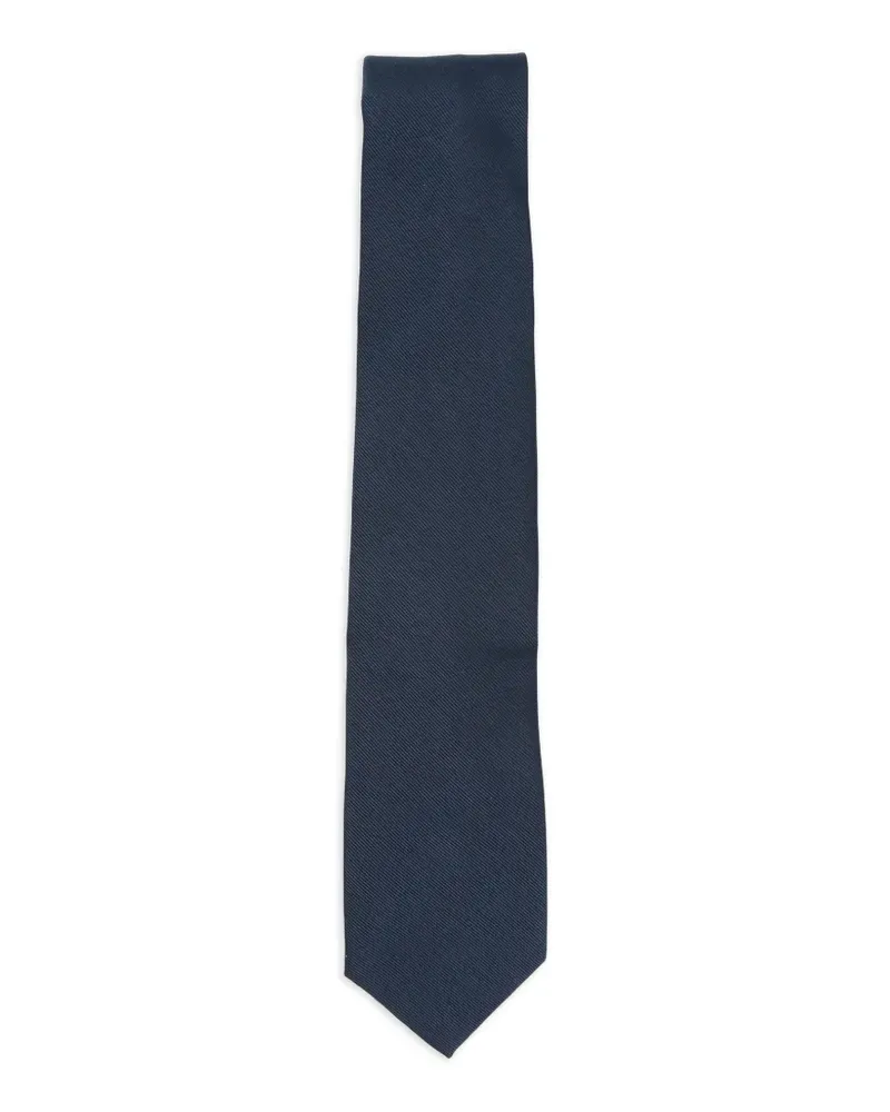 BARBA twill tie - Blau Blau