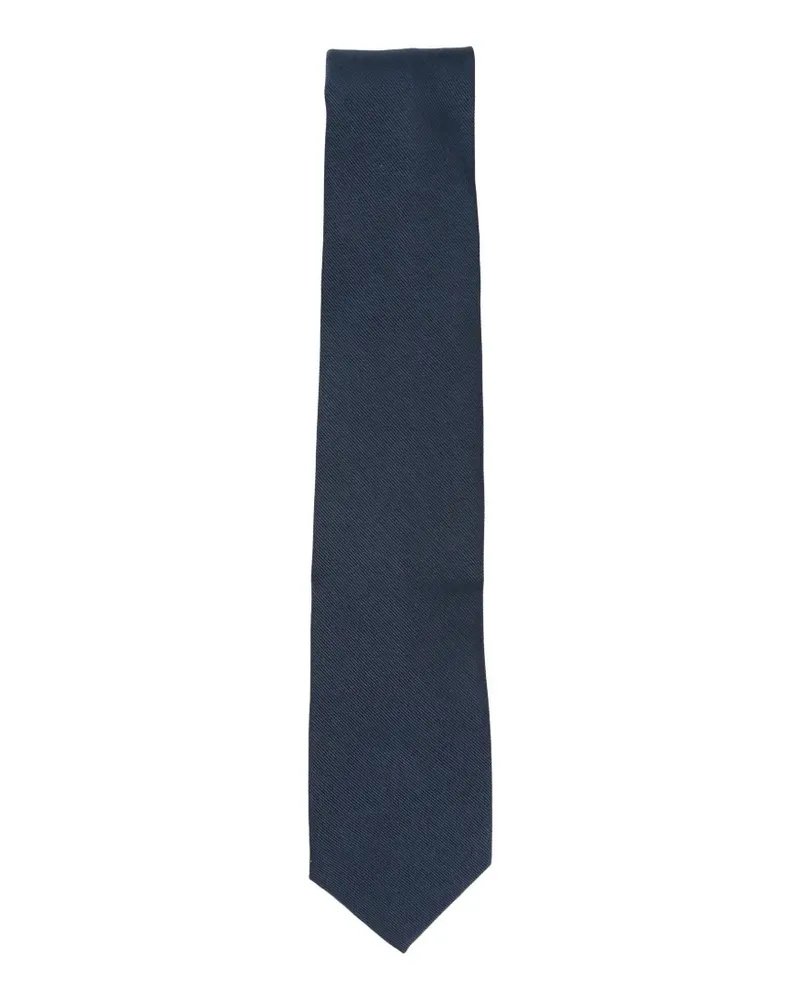 BARBA twill tie - Blau Blau