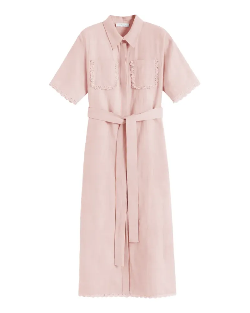 Chinti & Parker Midikleid mit Wellensaum - Rosa Rosa