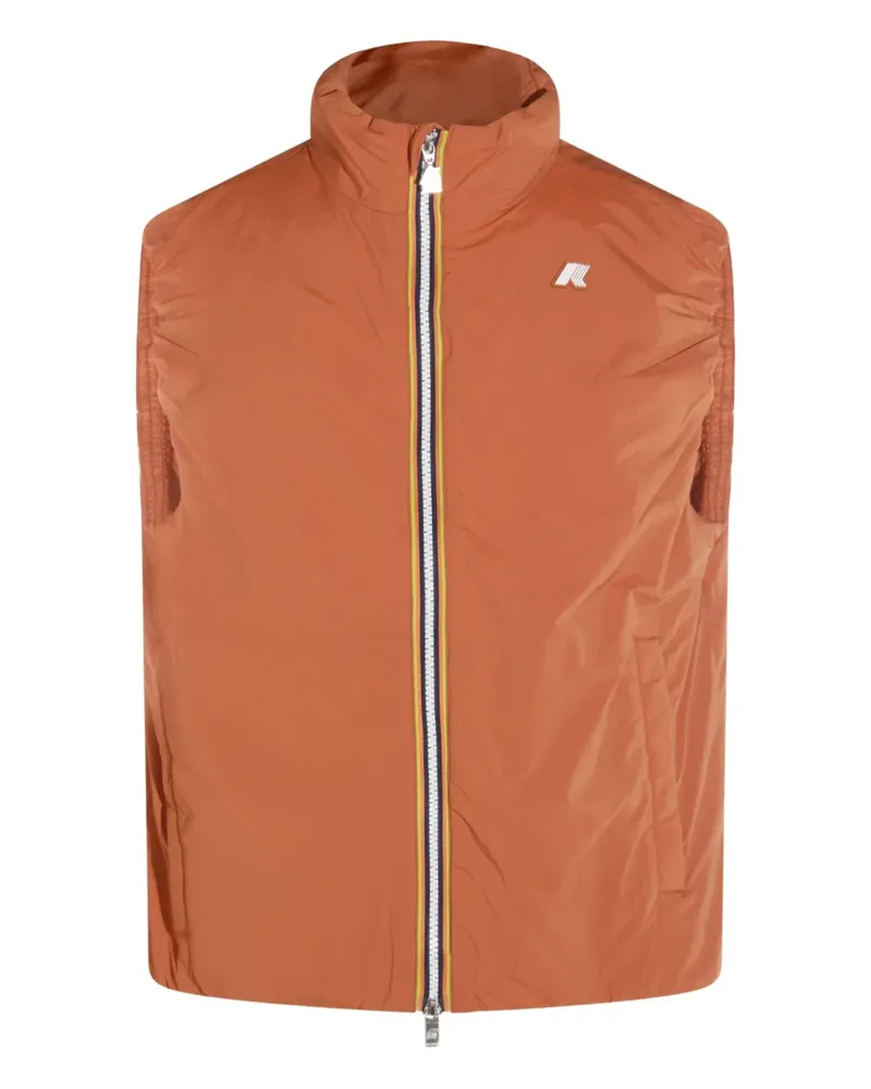 K-Way Valen Stretch Dot Weste mit Reißverschluss - Orange Orange