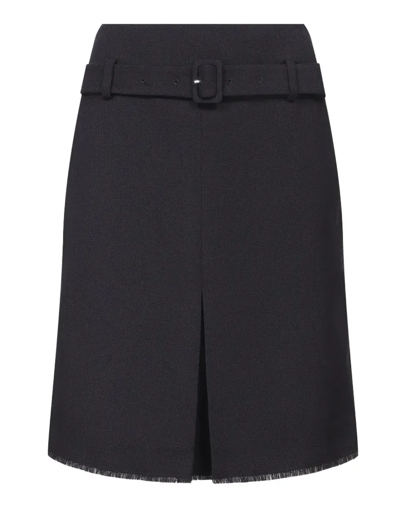 SHUSHU/TONG belted pleated midi skirt - Blau Blau