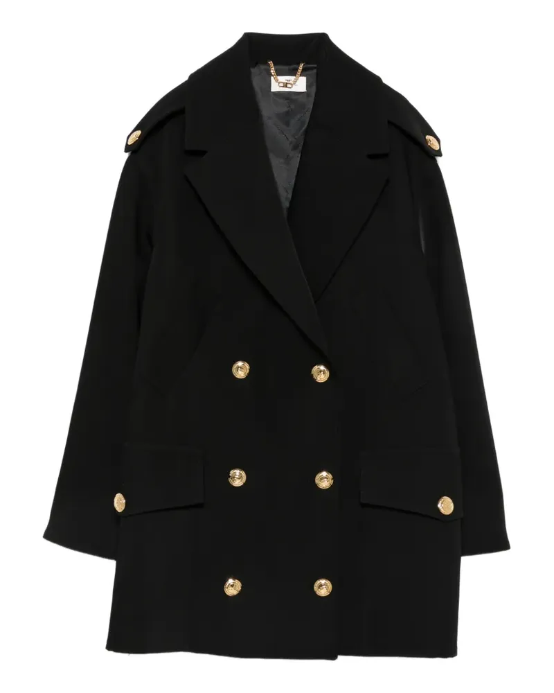 Elisabetta Franchi double-breasted coat - Schwarz Schwarz