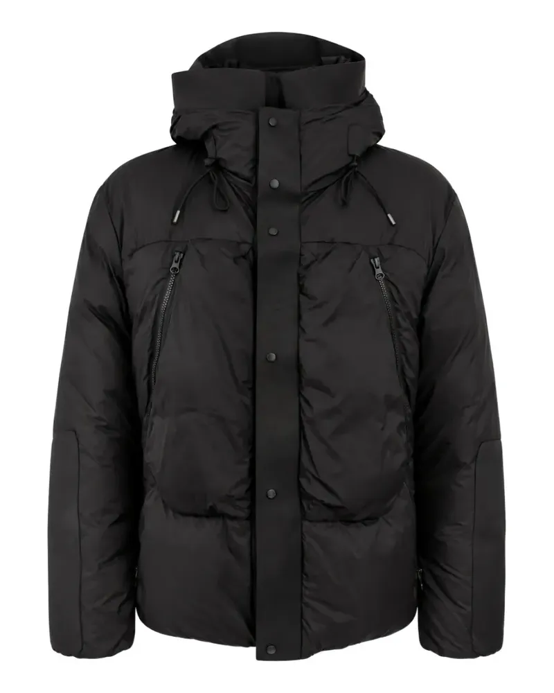 Ten c hooded padded jacket - Schwarz Schwarz