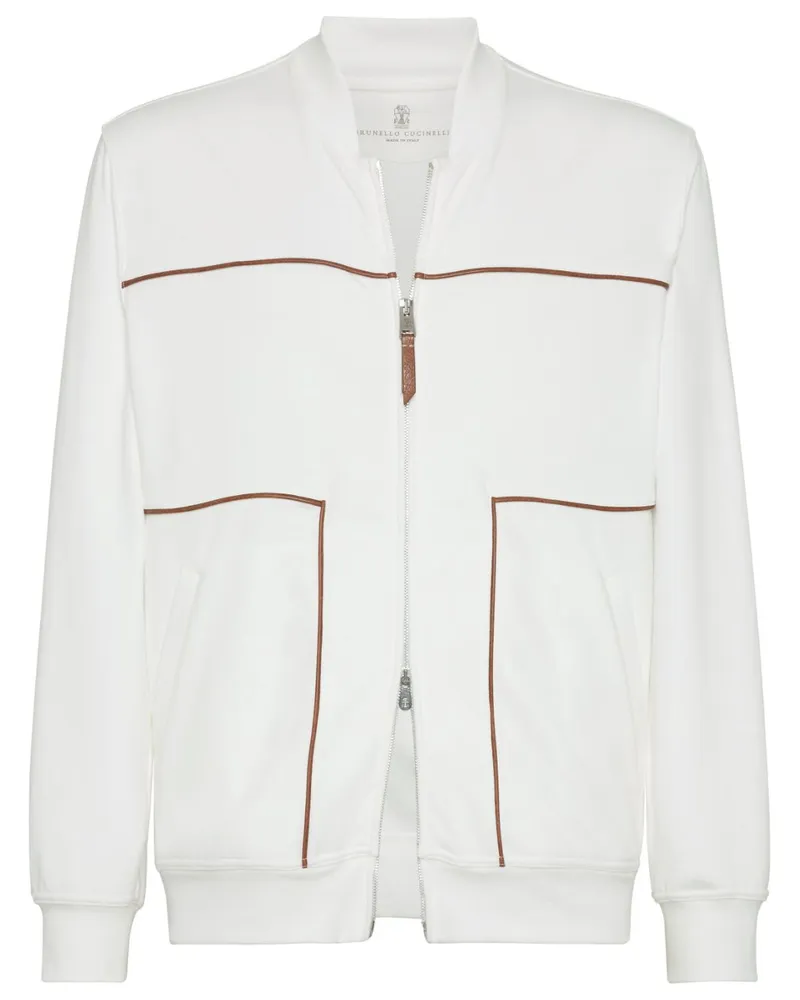 Brunello Cucinelli Sweatshirt aus French Terry - Weiß Weiß