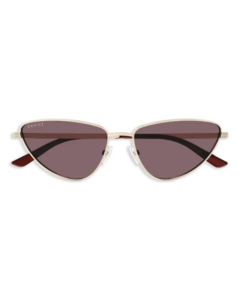 Gucci Sonnenbrille mit Cat-Eye-Gestell - Gold Gold