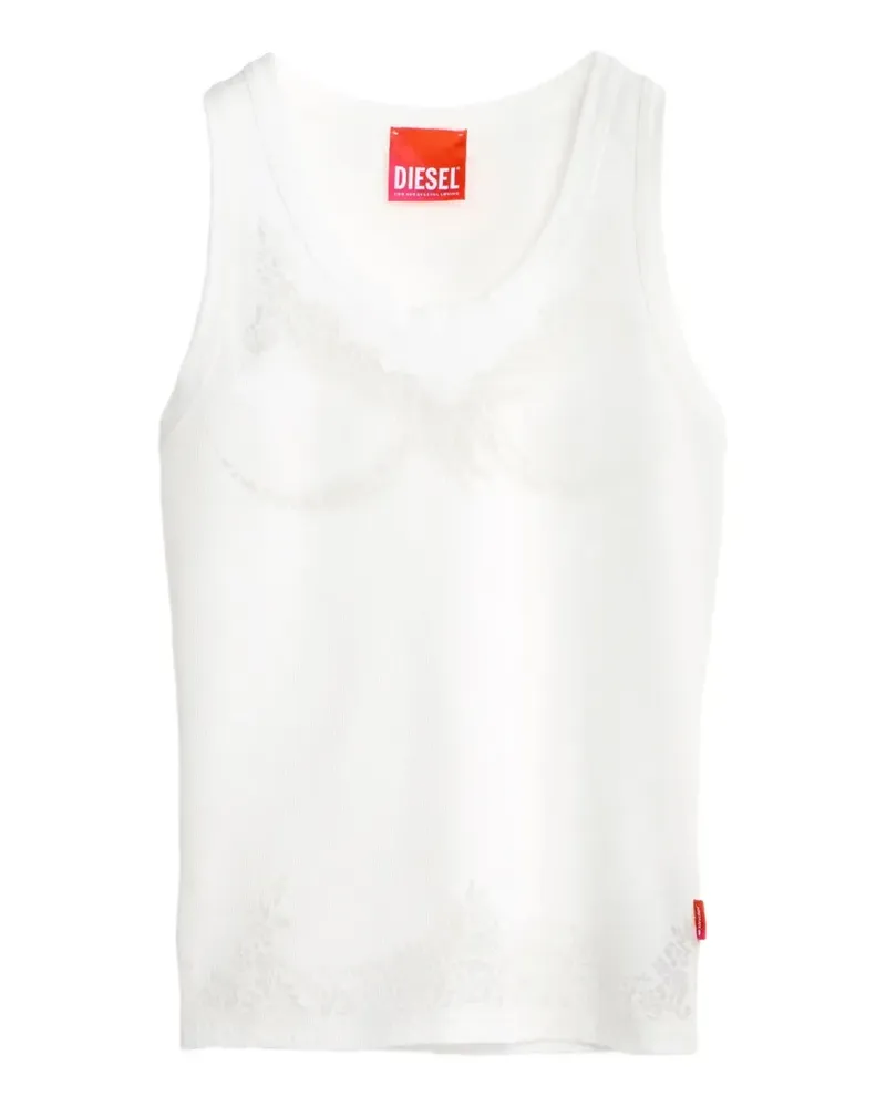 Diesel Hemd mit Print - Weiß Weiß