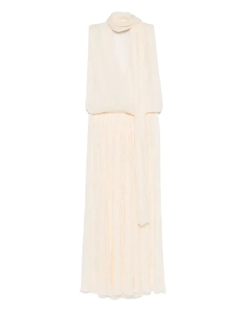 Blumarine Asymmetrisches Midikleid - Nude Nude