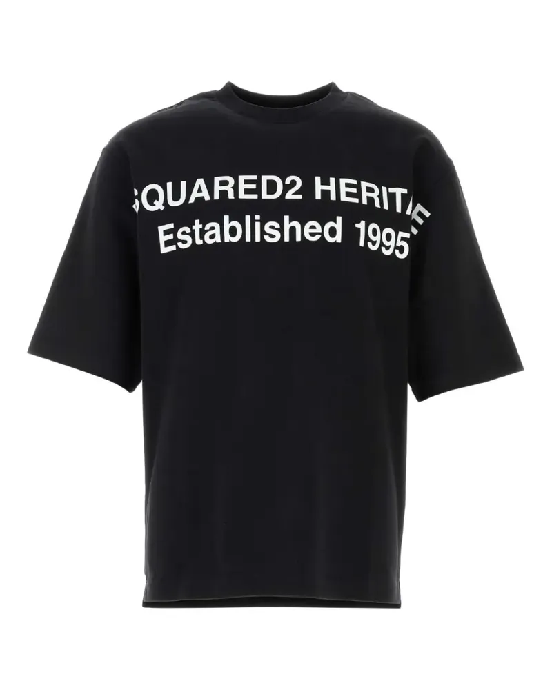 Dsquared2 T-Shirt mit Logo-Print - Schwarz Schwarz