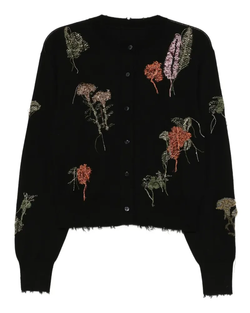 JNBY Botanical Cardigan - Schwarz Schwarz