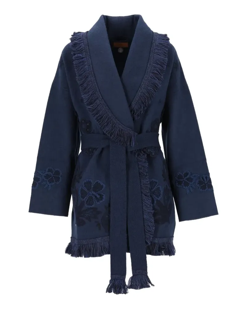 Alanui Nature in Bloom Cardigan mit Stickerei - Blau Blau