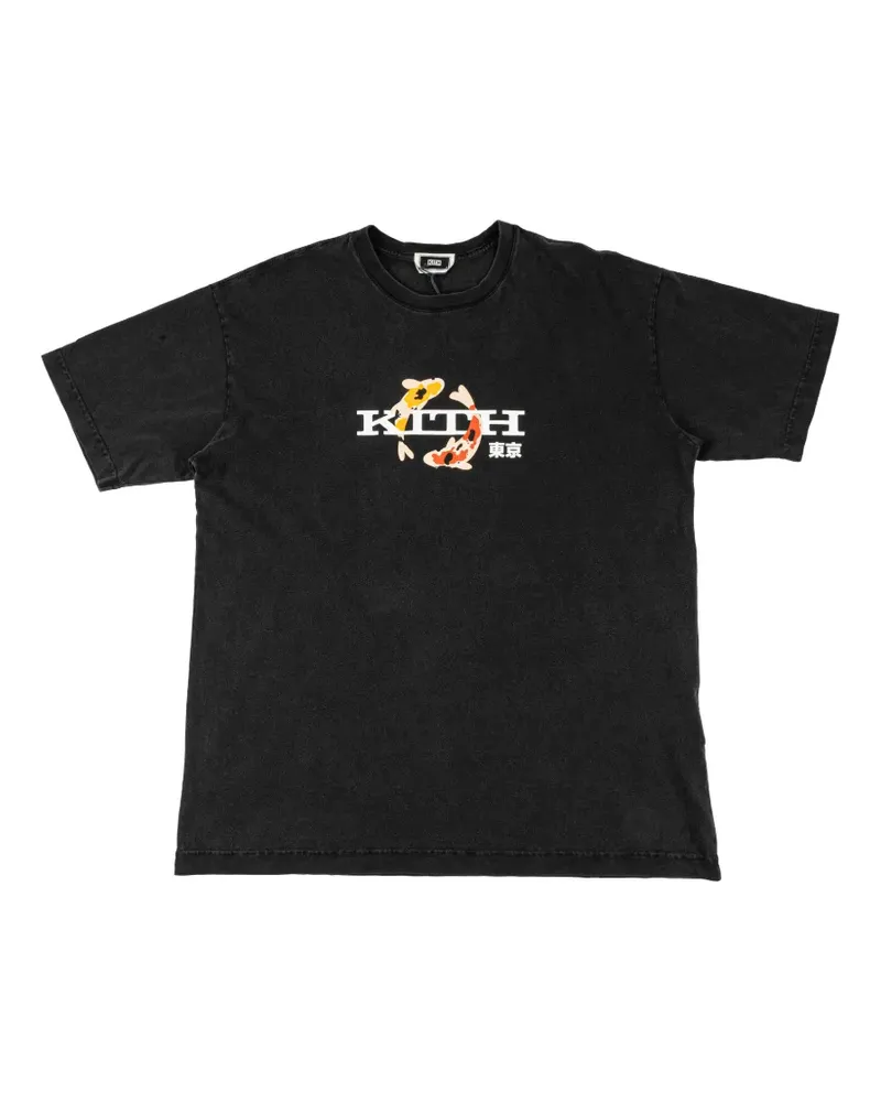 KITH Tokyo Koi T-Shirt - Schwarz Schwarz