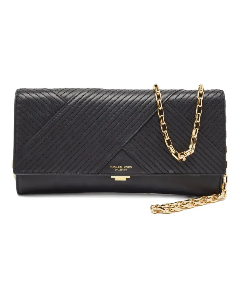 Michael Kors Pre-owned Clutch mit Steppung - Schwarz Schwarz