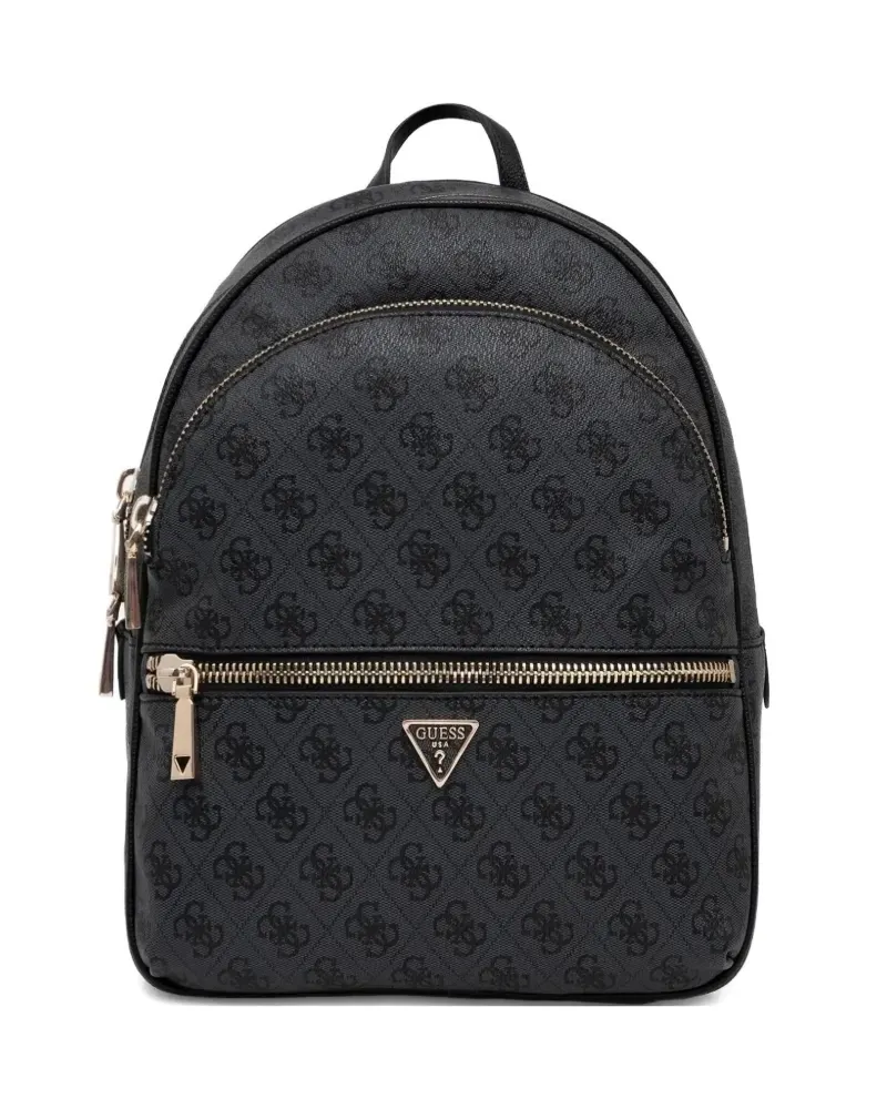 Guess Rucksack mit Logo-Muster - Schwarz Schwarz