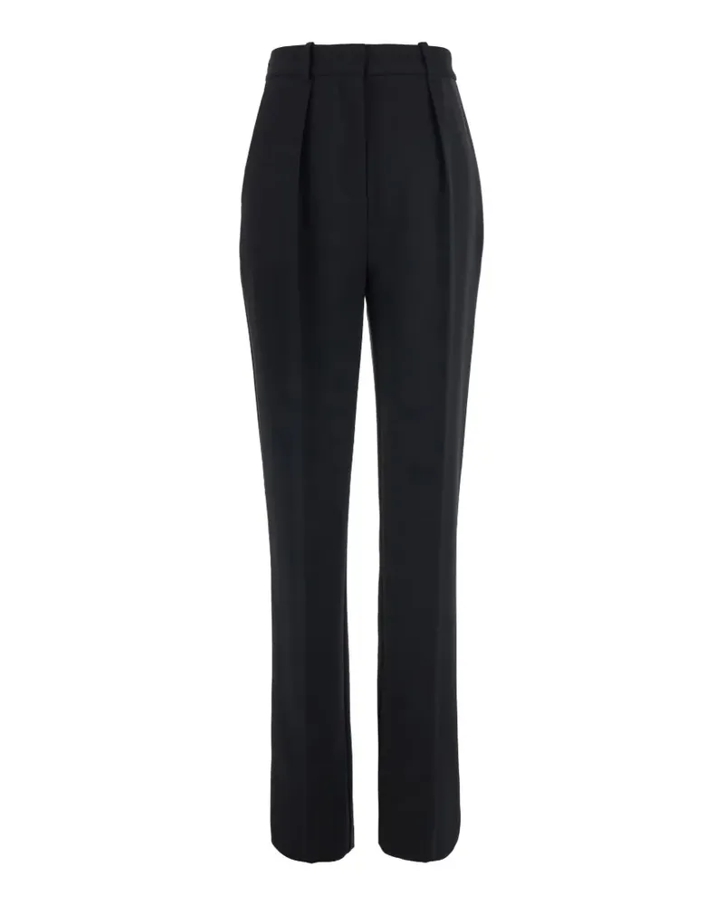 Elisabetta Franchi pleated straight-leg trousers - Schwarz Schwarz
