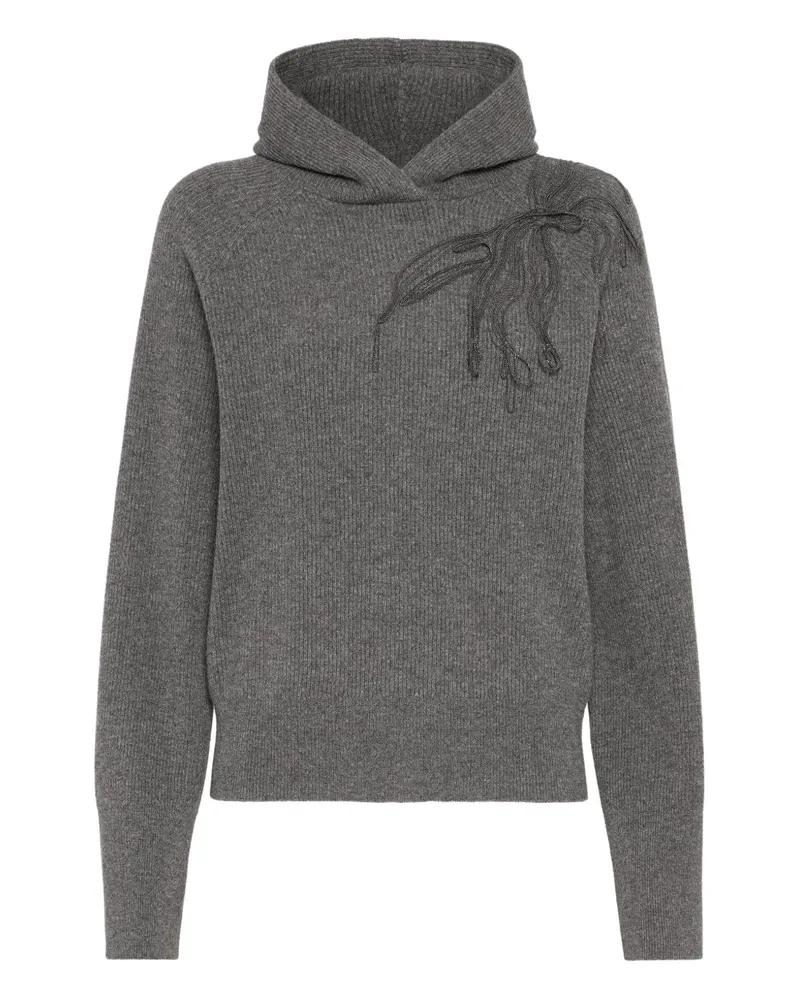 Brunello Cucinelli Hoodie aus Kaschmir - Grau Grau