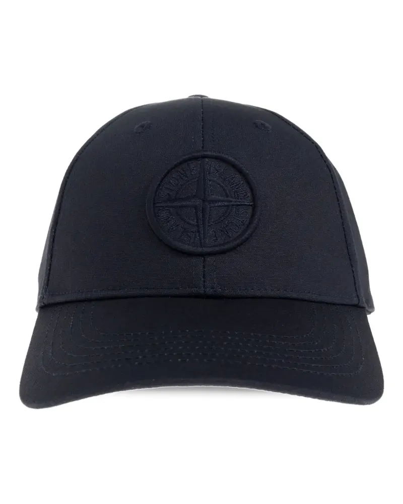 Stone Island logo-embroidered baseball cap - Schwarz Schwarz