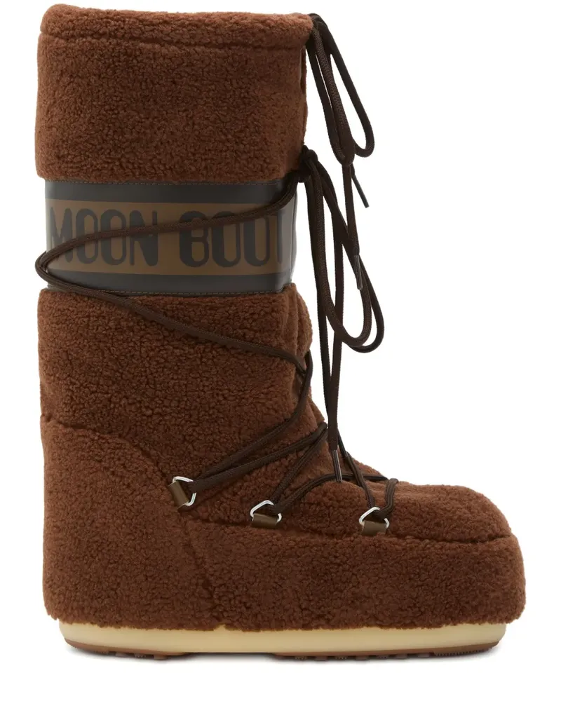 Moon Boot Stiefel mit Shearling - Braun Braun