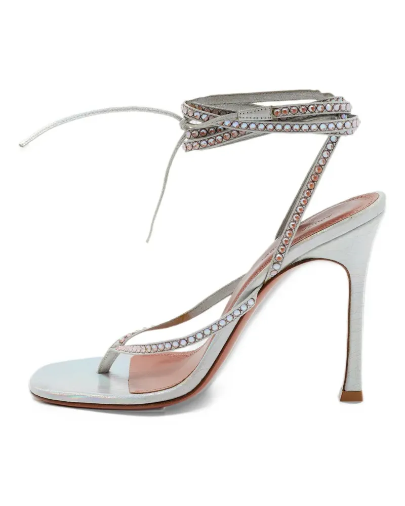 Amina Muaddi Cora crystal-embellished sandals - Silber Silber