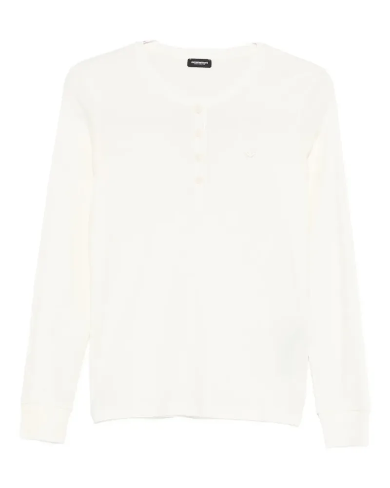 Emporio Armani buttoned cotton pyjama set - Nude Nude