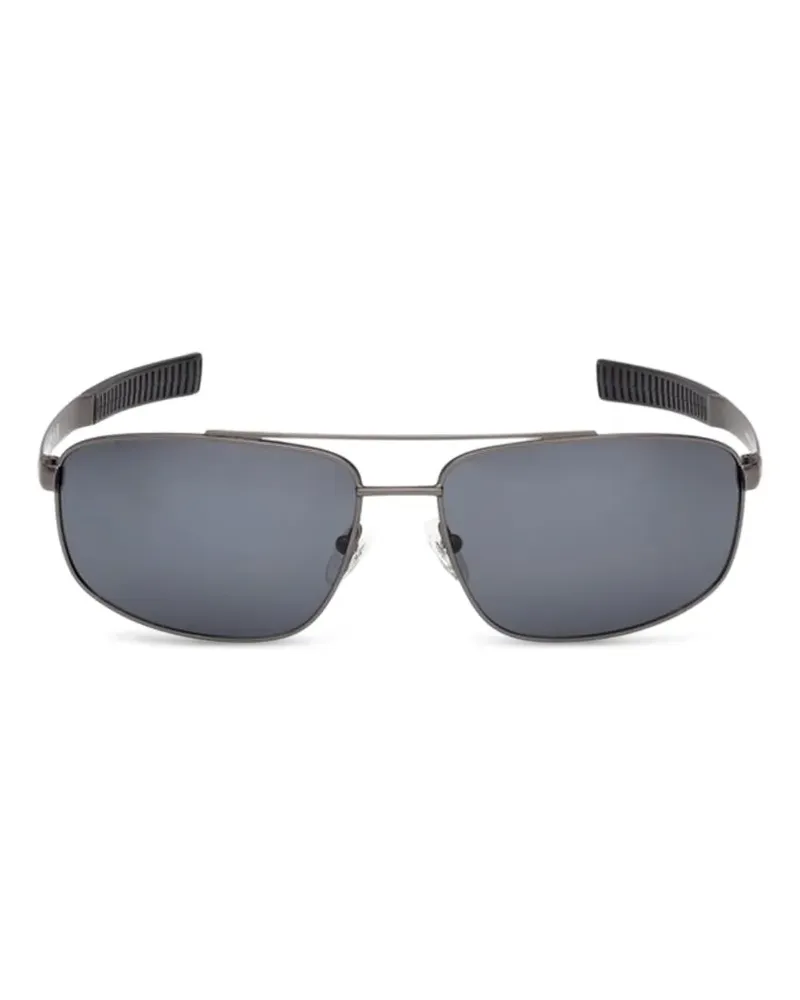 Timberland matte-finish rectangle-frame sunglasses - Grau Grau