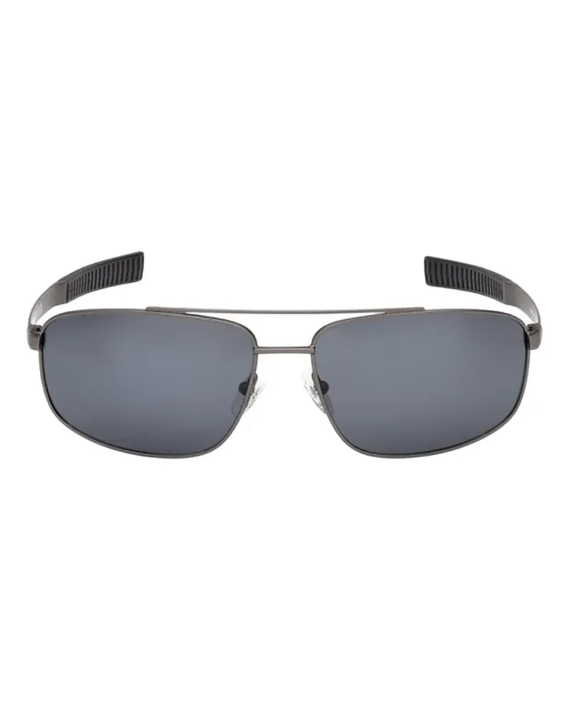 Timberland matte-finish rectangle-frame sunglasses - Grau Grau