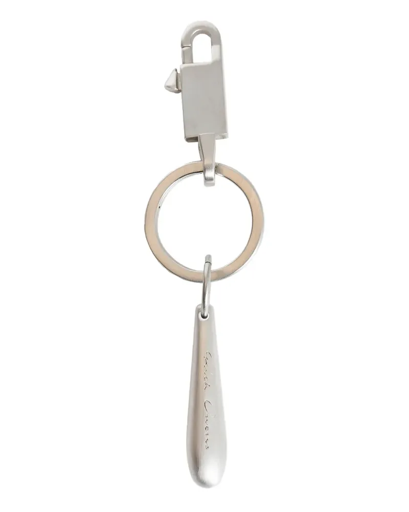 Rick Owens teardrop keyring - Silber Silber