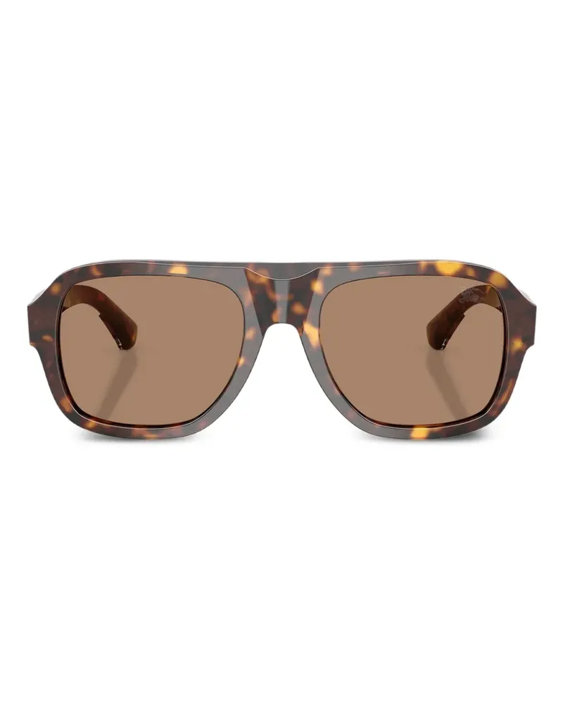Burberry Sonnenbrille mit eckigem Gestell - Braun Braun