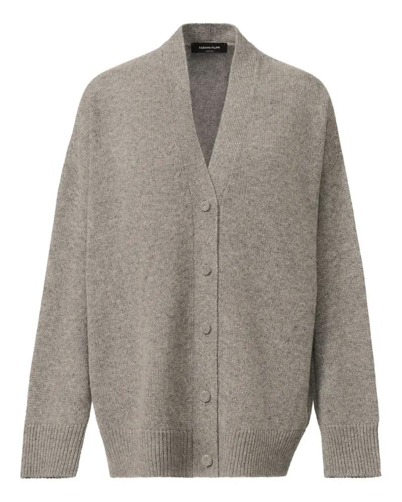 Fabiana Filippi Cardigan mit V-Ausschnitt - Grau Grau