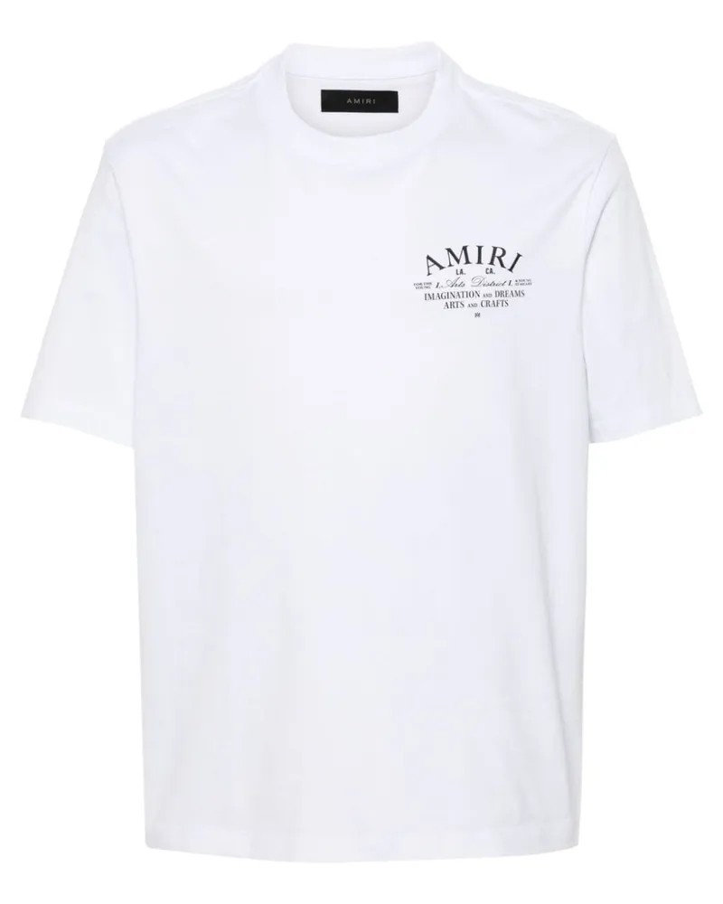 Amiri T-Shirt mit Logo-Print - Weiß Weiß