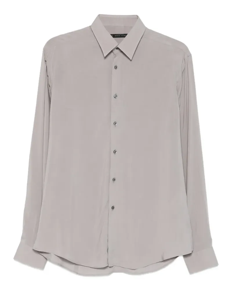 Low Brand Klassisches Hemd - Grau Grau