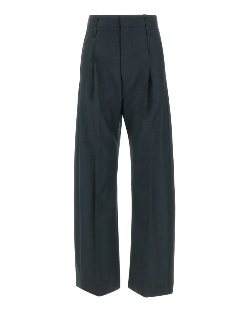 Victoria Beckham Ethel Hose mit Falten - Grün Grün