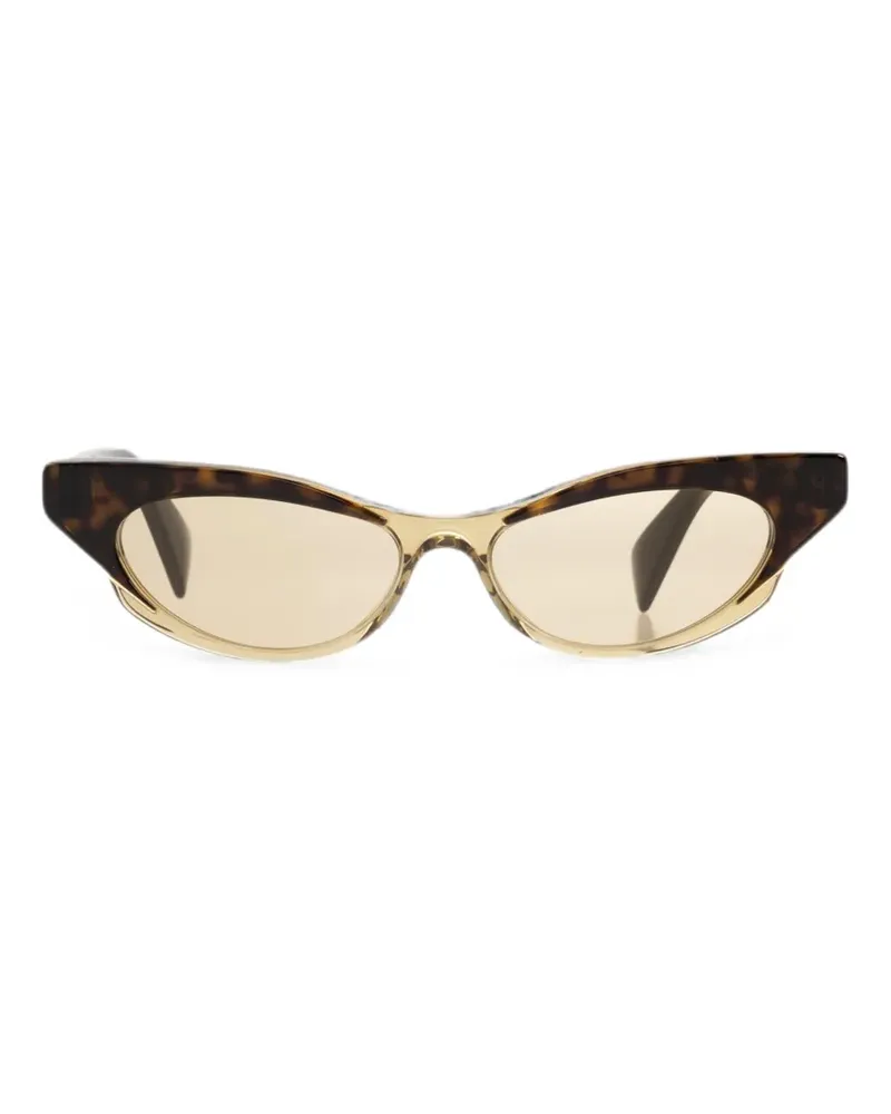 Alexander McQueen Cat-Eye-Sonnenbrille in Schildpattoptik - Braun Braun